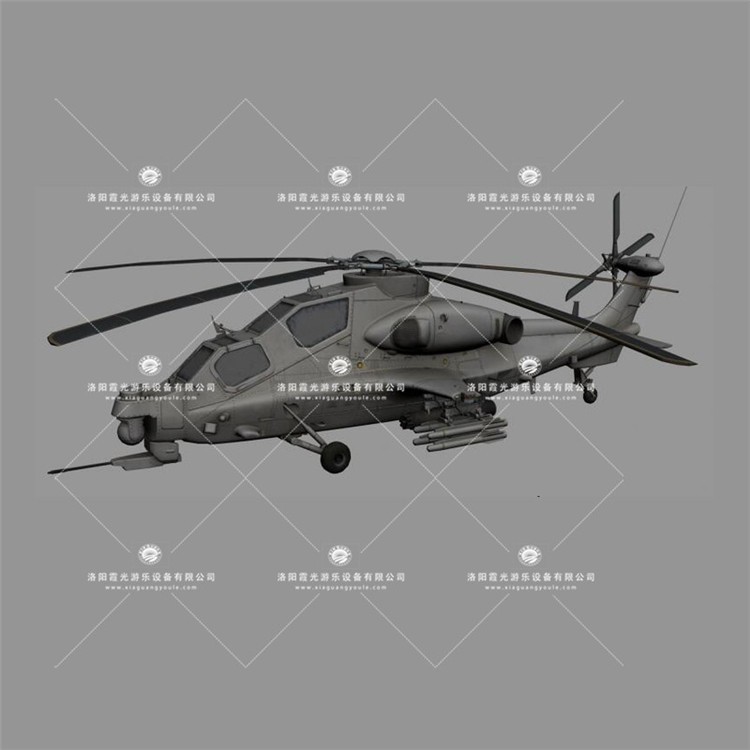 旬阳武装直升机3D模型